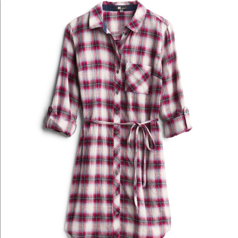 Plaid Shirt Dress